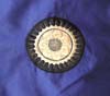 Bali direct import fashion gift- Golden edge square cushion cover with embrodary on color blue centre