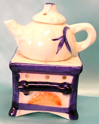 Painted ceramic tea pot design fashion fragrance oil burner with stand. High quality products in affordable price offered!