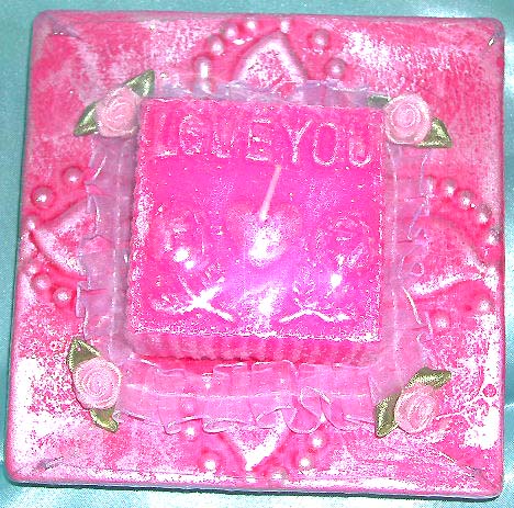 Rectangular romantic pinky "I LOVE YOU&quot. Your lover one's birthday unique gift idea!